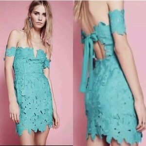 NWT Free People x Saylor off-shoulder mini dress size XS Fairycore whimsical